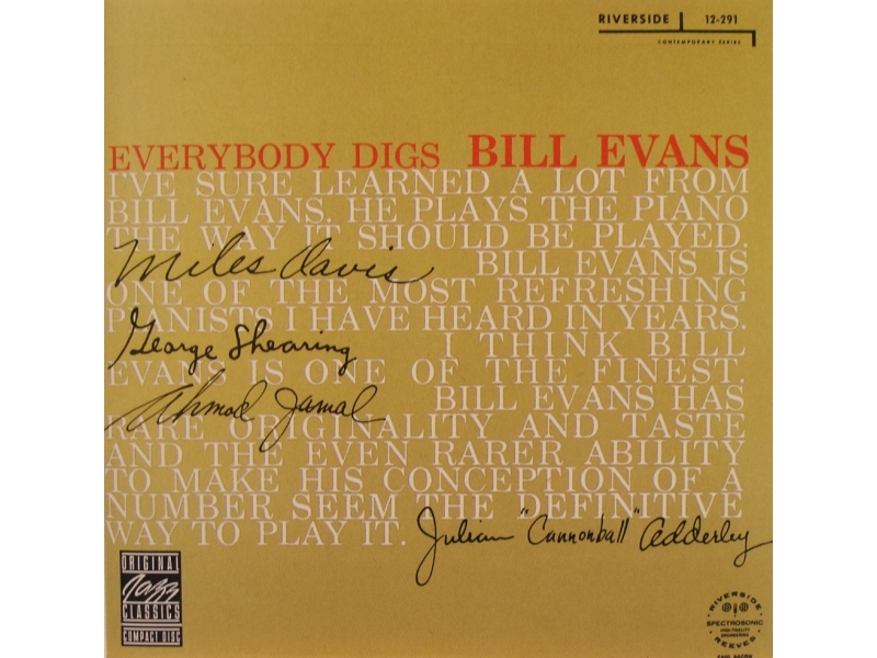 Bill Evans -  Everybody Digs Bill Evans winyl