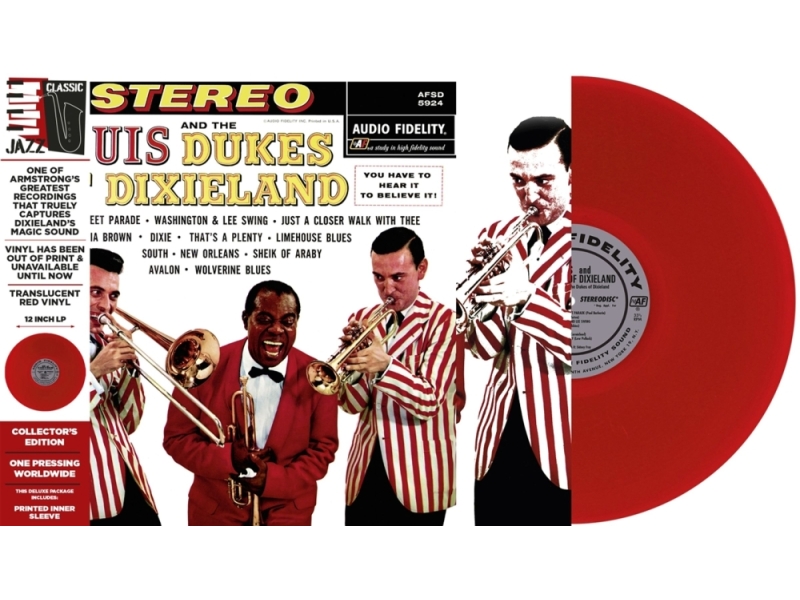 Louis Armstrong - Louis Armstrong & The Dukes Of Dixieland winyl zagięty róg